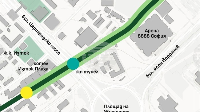Първите видими промени по трасето на „Зелен ринг София“ започват през септември, съобщиха от Столичната община
