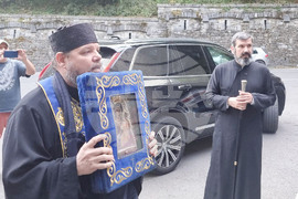 Рилски манастир - Чудотворна Хавайска мироточива Иверска икона на Пресвета Богородица - посрещане
