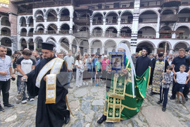 Рилски манастир - Чудотворна Хавайска мироточива Иверска икона на Пресвета Богородица - посрещане