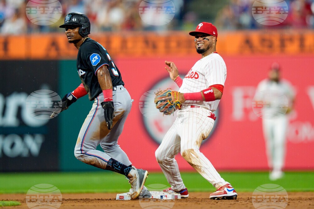 Marlins Phillies Baseball