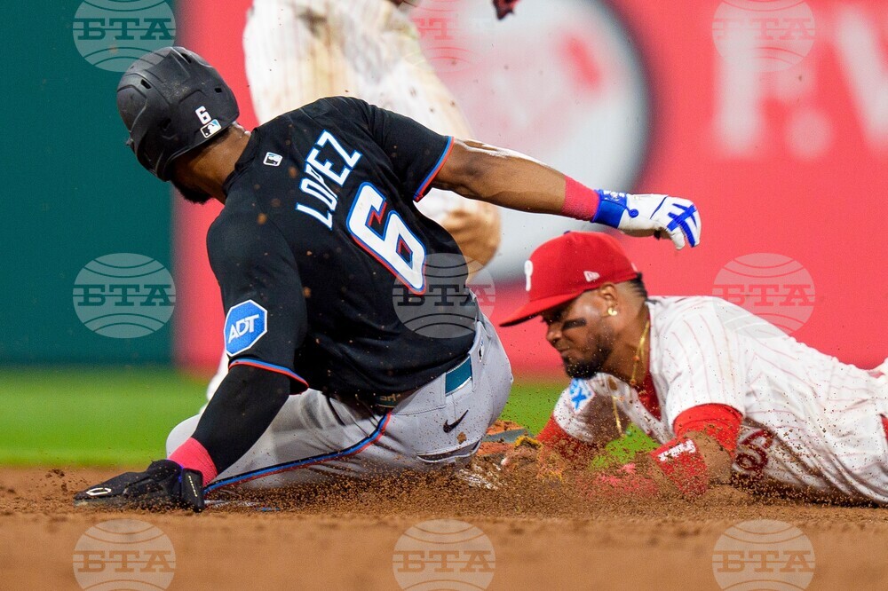 Marlins Phillies Baseball