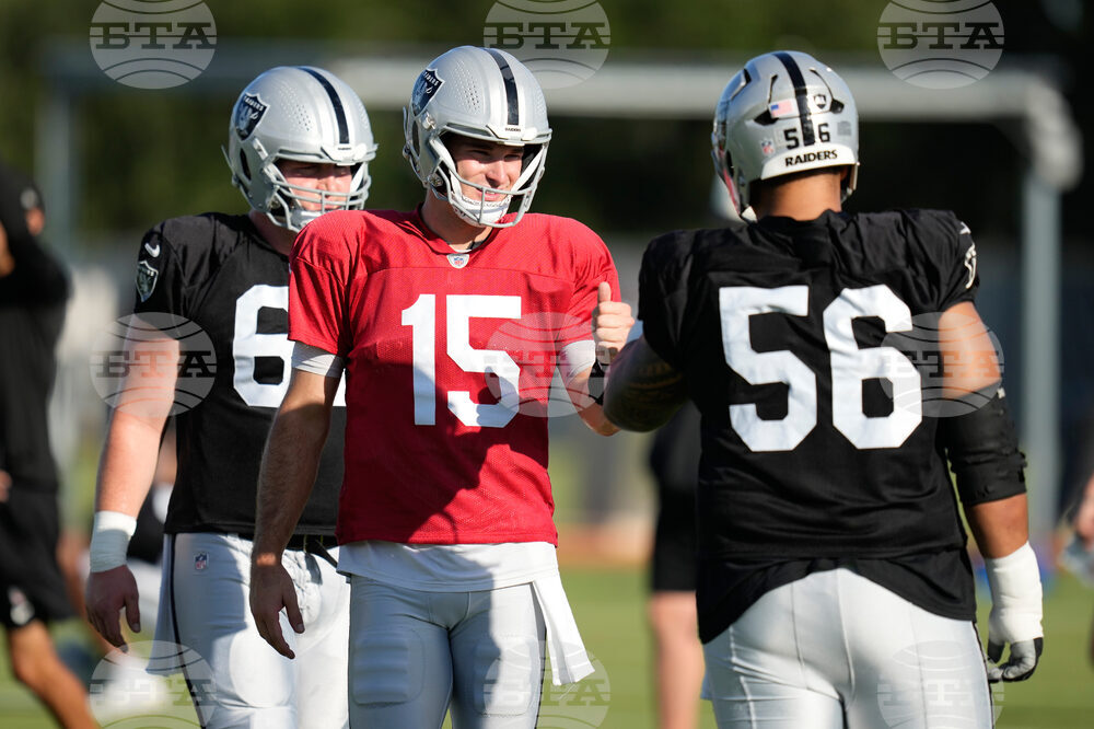 Raiders Texans Camp Football
