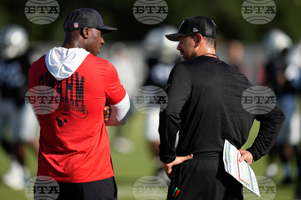 Raiders Texans Camp Football