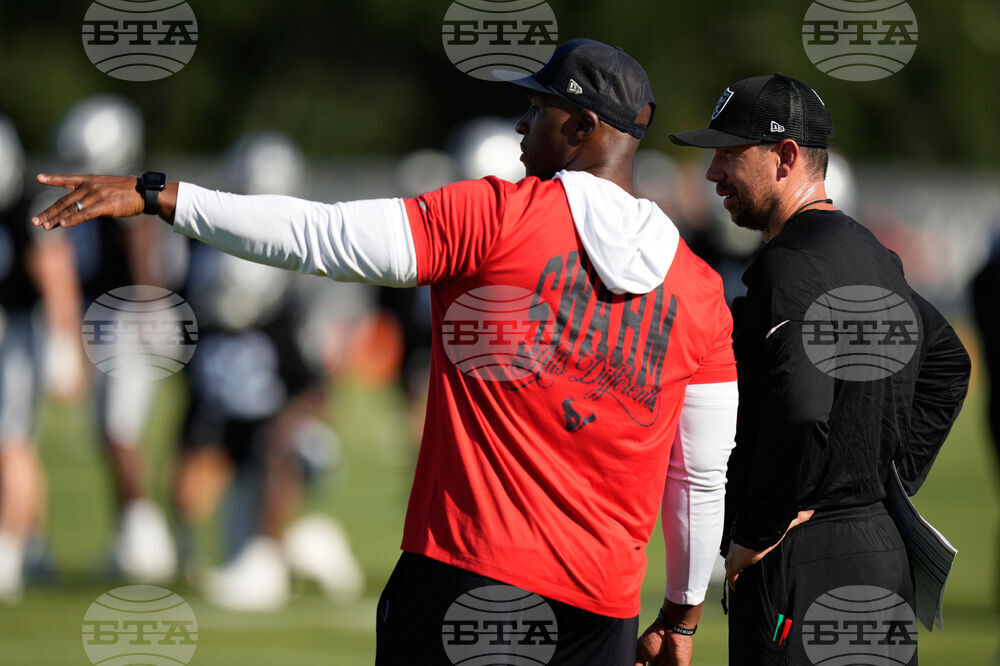 Raiders Texans Camp Football