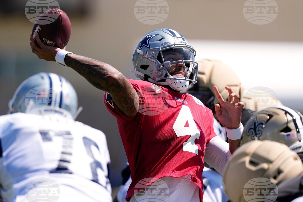 Saints Cowboys Camp Football