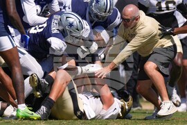 Saints Cowboys Camp Football