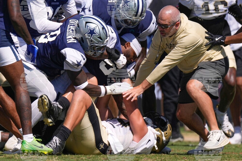 Saints Cowboys Camp Football