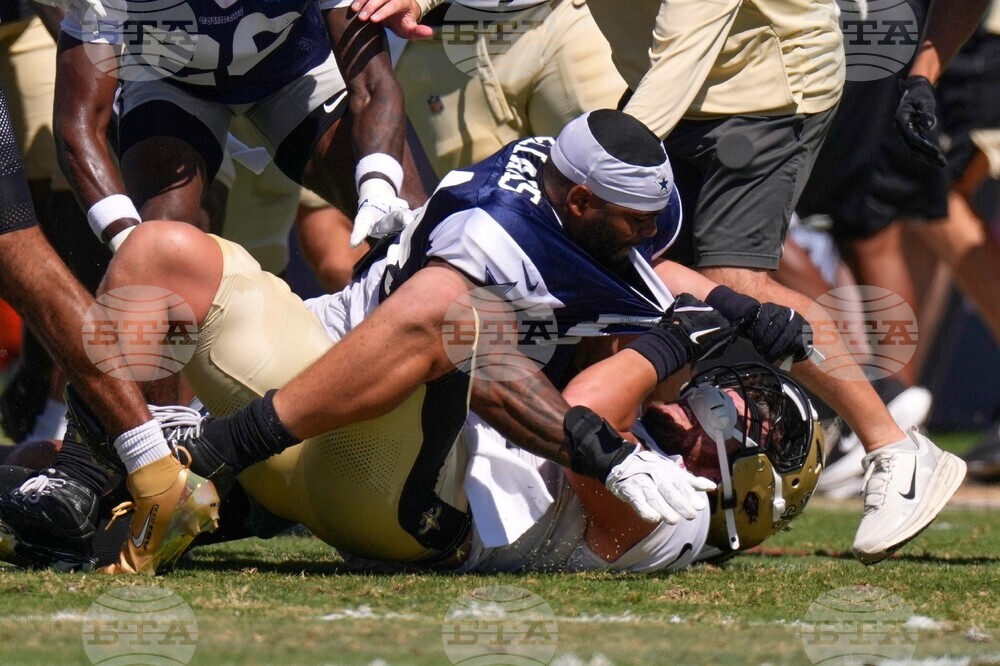 Saints Cowboys Camp Football