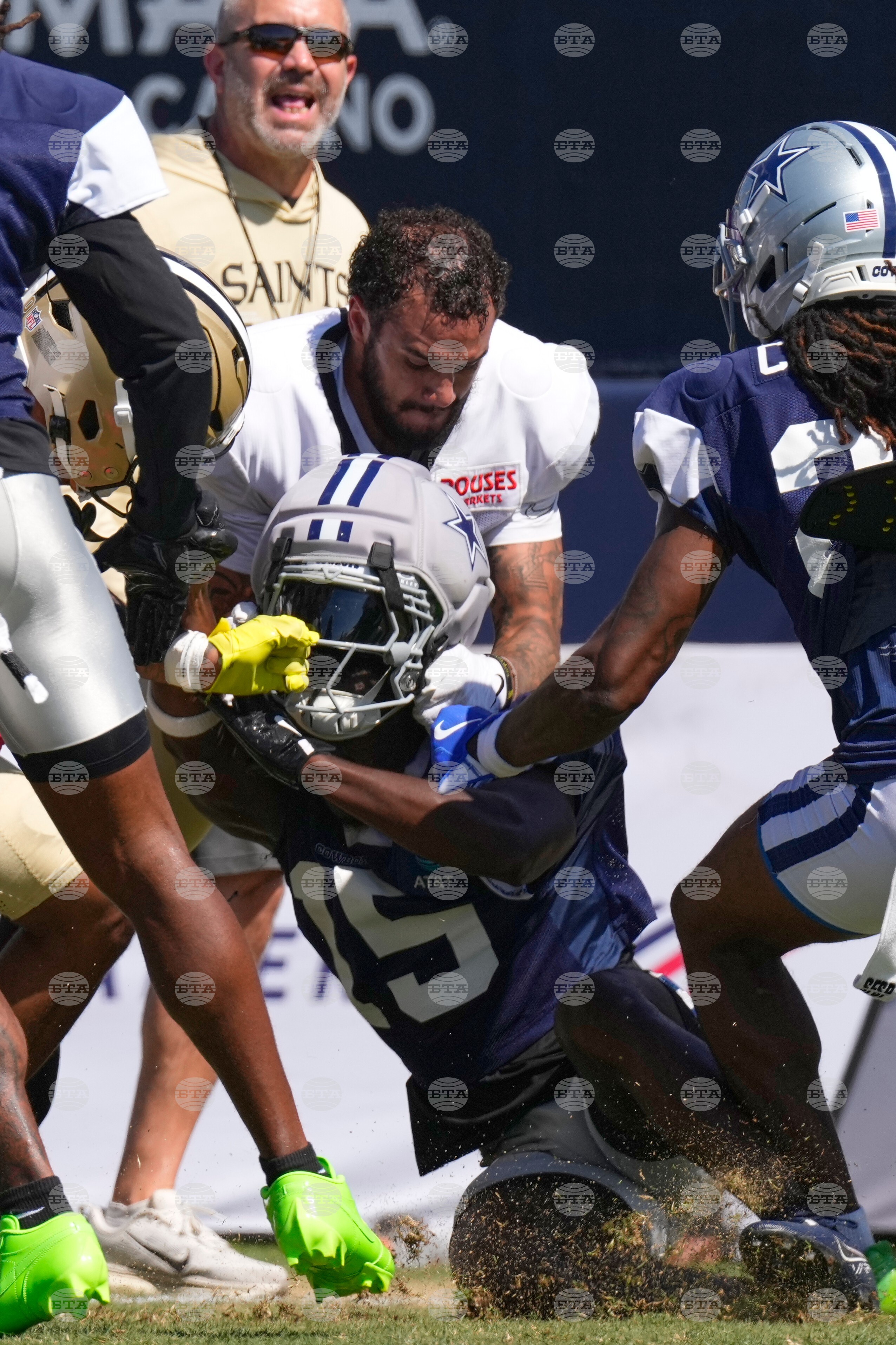 Saints Cowboys Camp Football