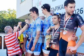 Брезник - Държавен отборен шампионат по шосейно колоездене за юноши старша възраст и мъже - награждаване