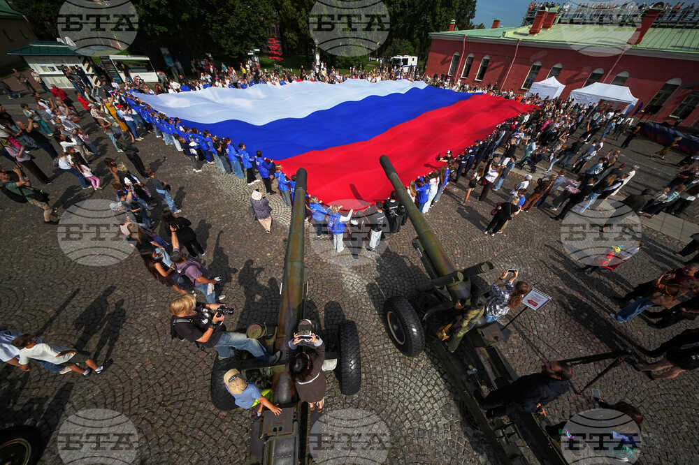 APTOPIX Russia National Flag Day