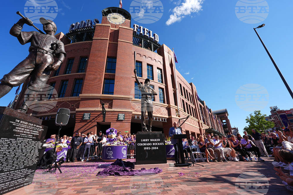 Rockies Walker Statue Baseball