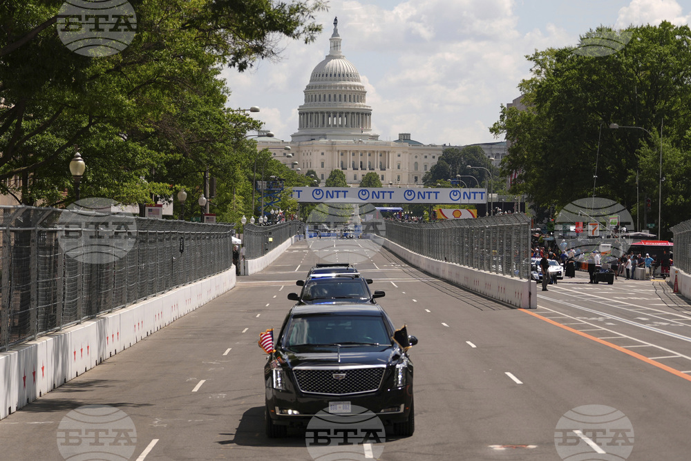 APTOPIX Freedom 250 IndyCar Trump