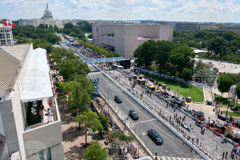 APTOPIX Freedom 250 IndyCar Trump
