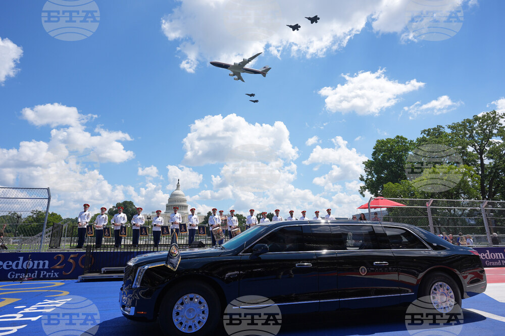 APTOPIX Freedom 250 IndyCar Trump