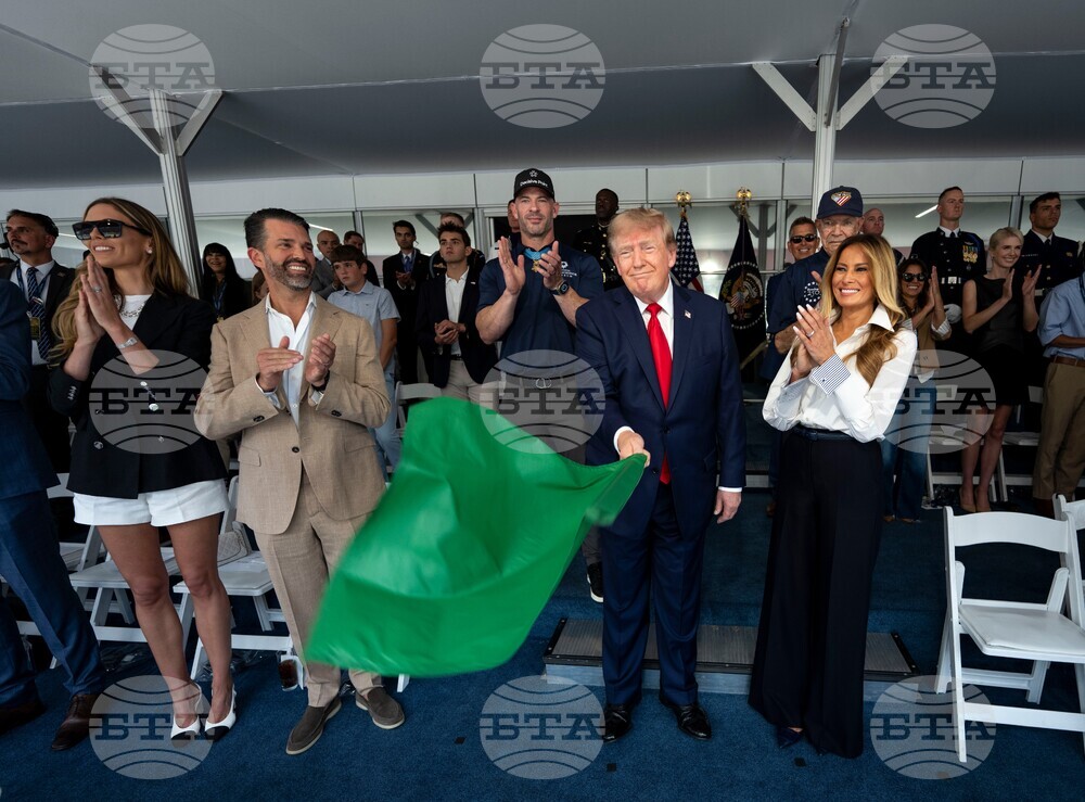 APTOPIX Freedom 250 IndyCar Trump