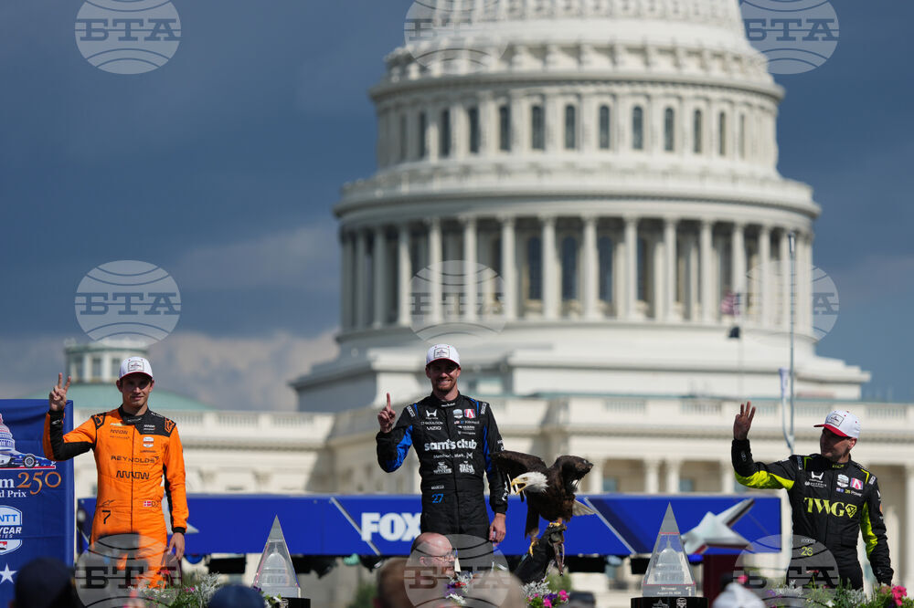 APTOPIX Freedom 250 IndyCar Trump