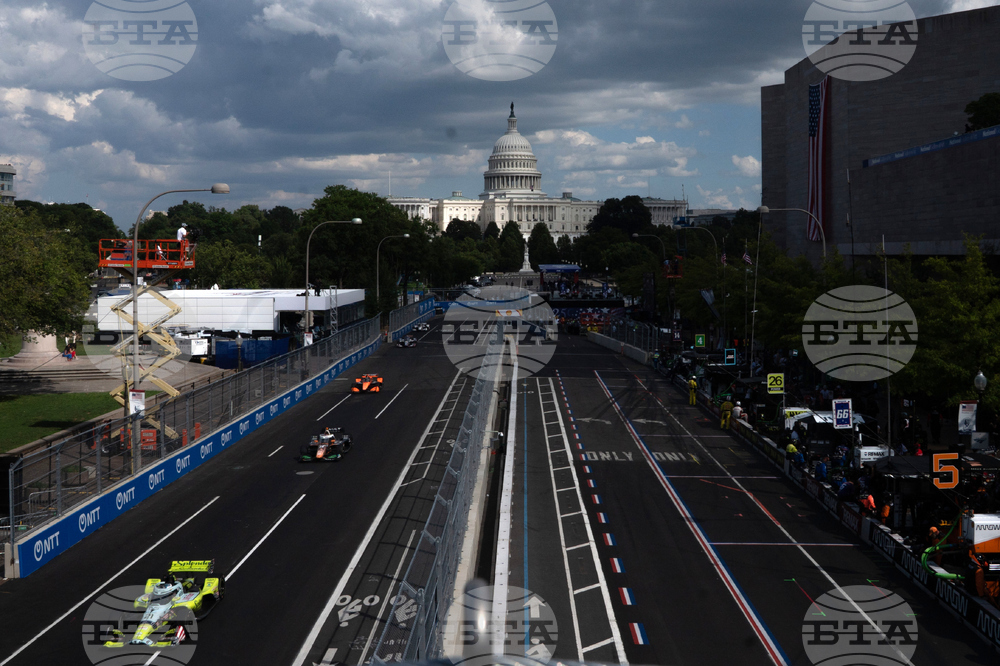 APTOPIX Freedom 250 IndyCar Trump
