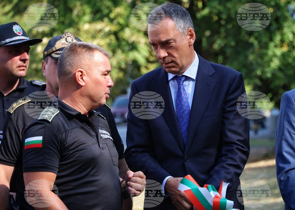 Бургас - загинали полицаи - възпоменателна церемония