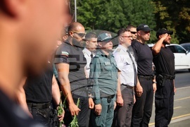 Бургас - загинали полицаи - възпоменателна церемония