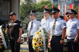 Бургас - загинали полицаи - възпоменателна церемония