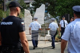 Бургас - загинали полицаи - възпоменателна церемония