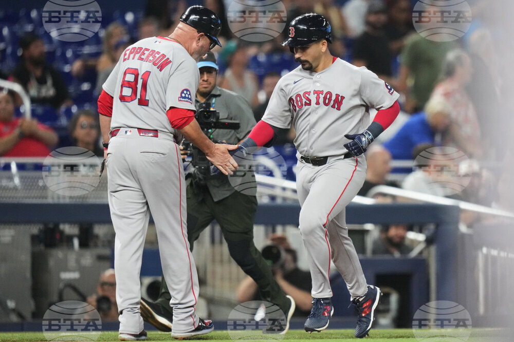 Red Sox Marlins Baseball