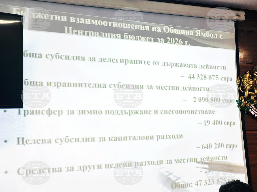 Ямбол - бюджет за 2026 година - обществено обсъждане