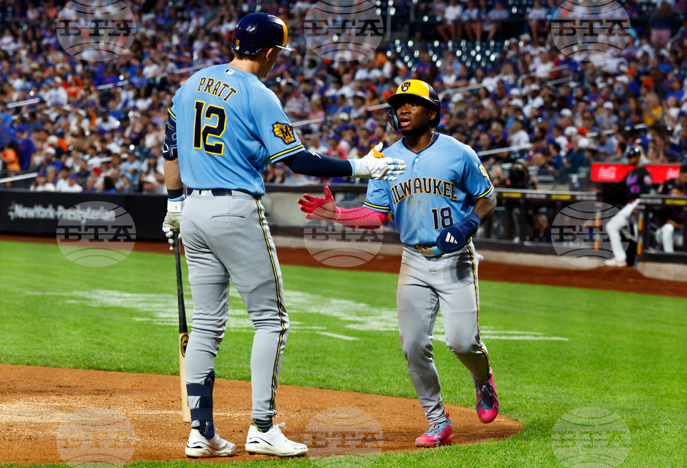 Brewers Mets Baseball