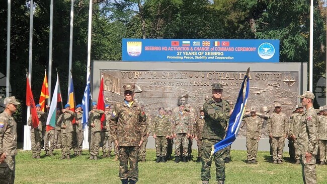 Gen. Ivan Malamov Assumes Command of South-Eastern Europe Brigade at Ceremony in Istanbul