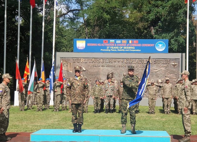 Gen. Ivan Malamov Assumes Command of South-Eastern Europe Brigade at Ceremony in Istanbul