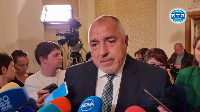 Коалиция с БСП и ДПС няма да правим, заяви лидерът на ГЕРБ Бойко Борисов