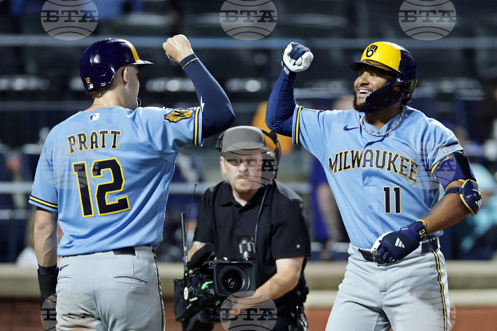 Brewers Mets Baseball