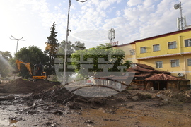 Село Струмяни - наводнение - щети - разчистване