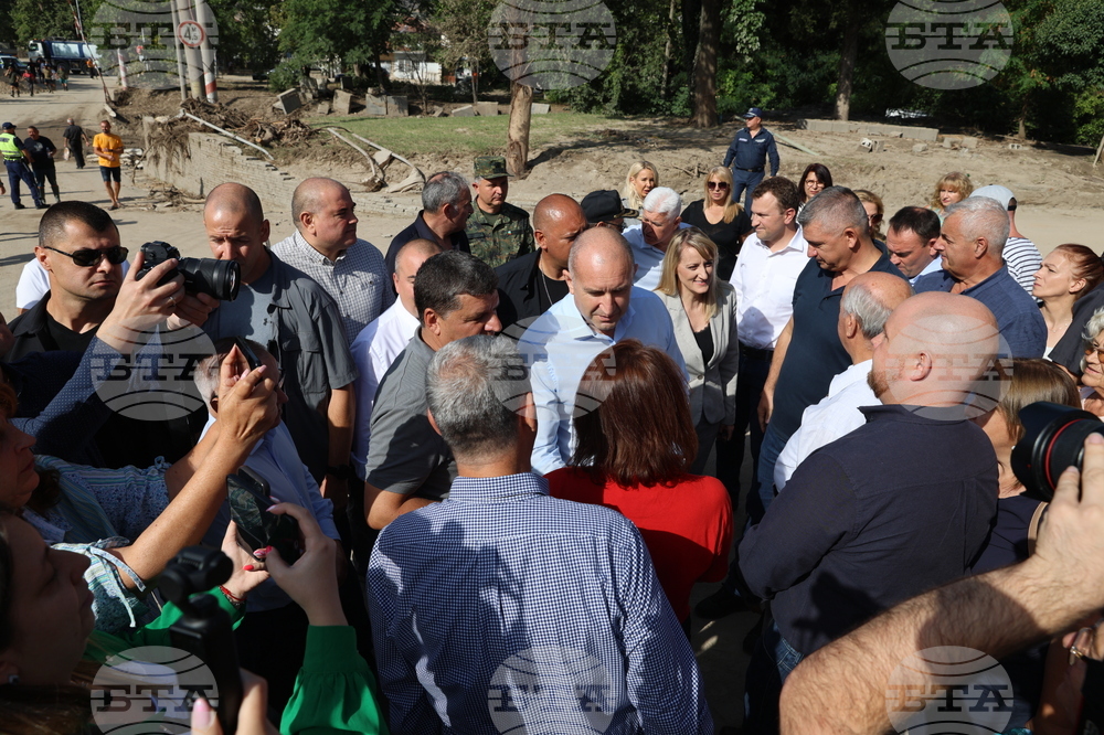 Село Струмяни - наводнения - Румен Радев