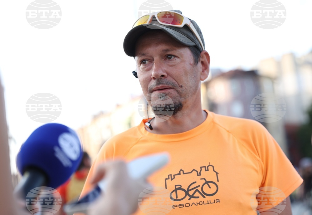 НДК - велосипедисти - протест