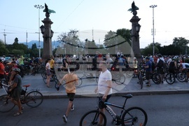 Орлов мост - велосипедисти - протест