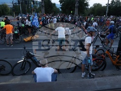 Орлов мост - велосипедисти - протест