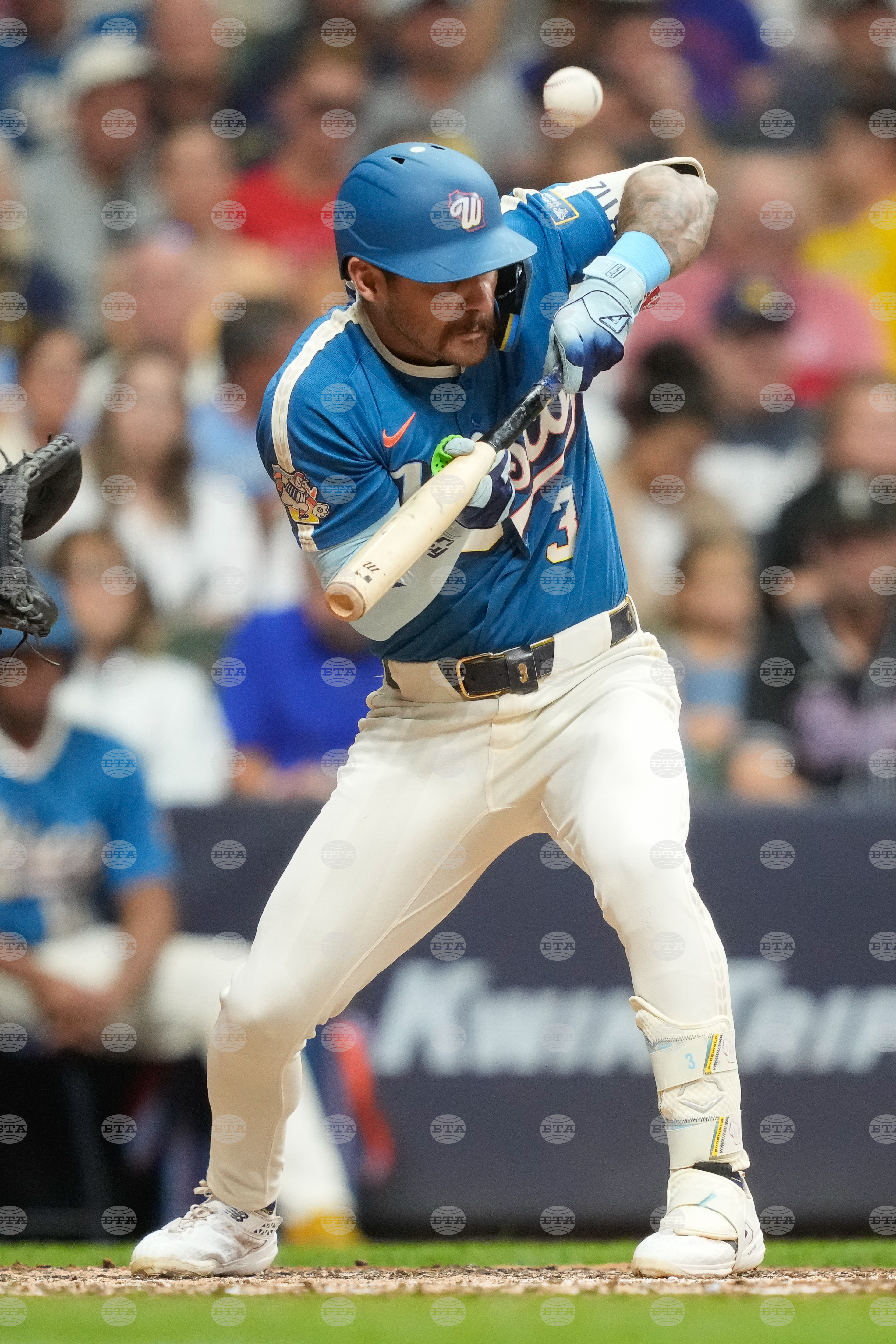 Rangers Brewers Baseball