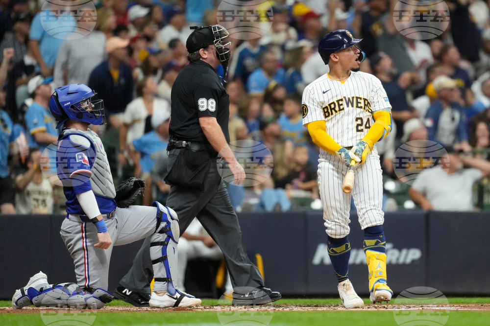 Rangers Brewers Baseball