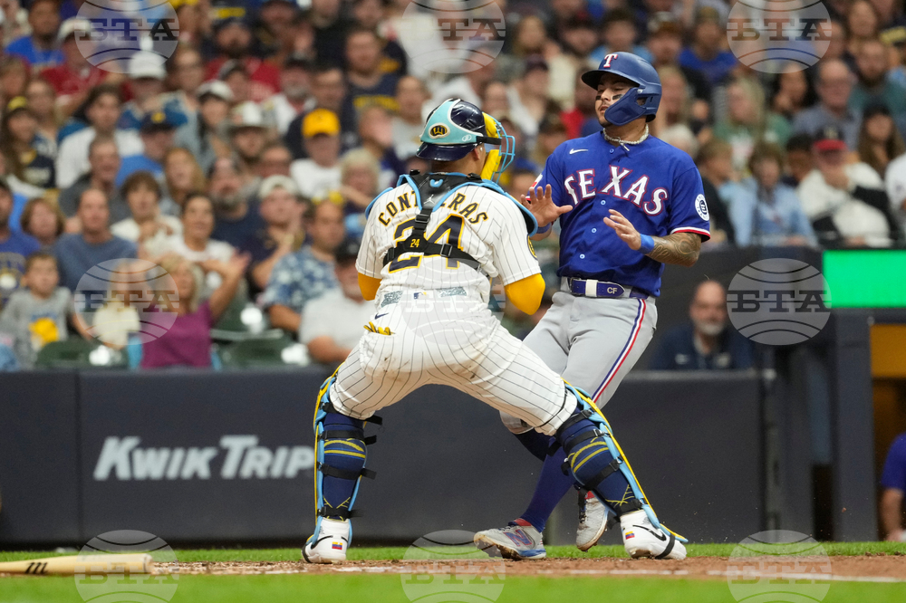 Rangers Brewers Baseball