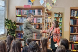 Варна - Библиотека - гостуване на Никола Чалъков