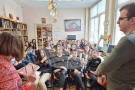 Варна - Библиотека - гостуване на Никола Чалъков