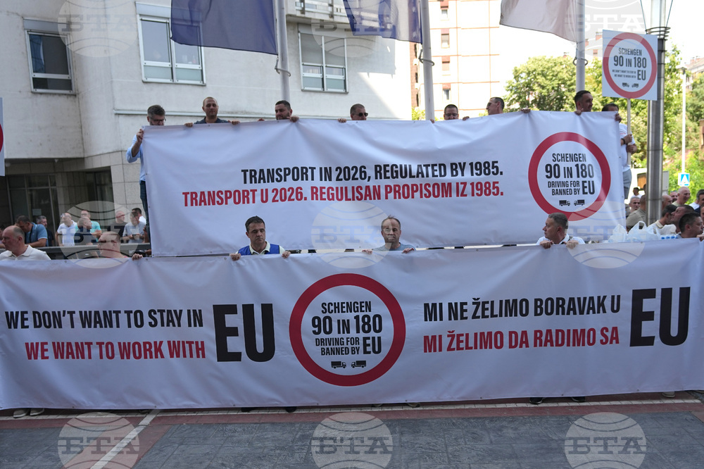 Serbia Truckers Protest