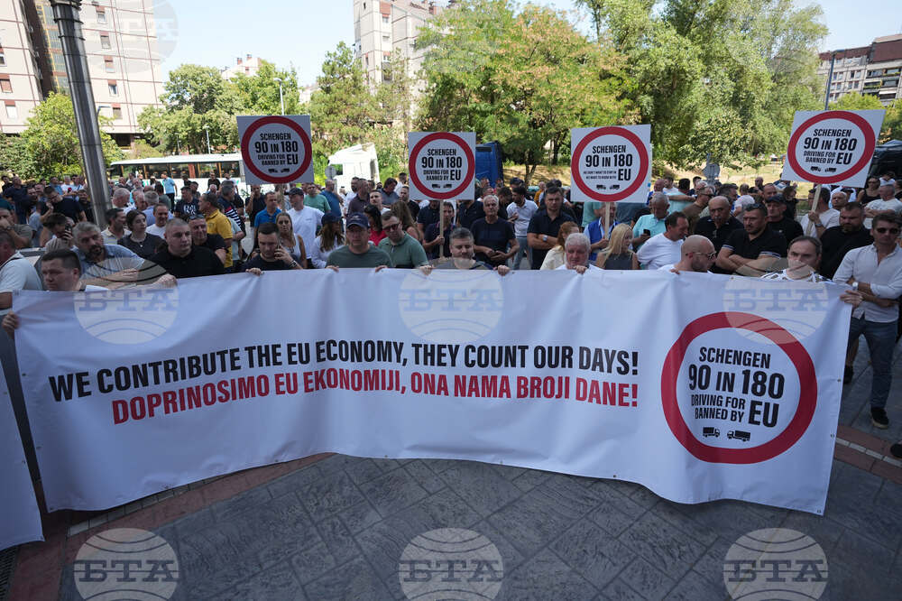 Serbia Truckers Protest