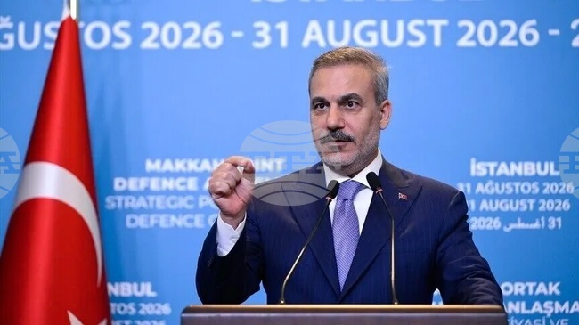 АА: Споразумението за отбрана от Мека поставя началото на нова архитектура за регионална сигурност, каза турският външен министър Хакан Фидан