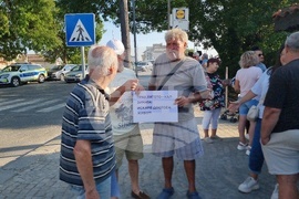 Добрич - улици - протест