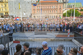 Хърватия - Загреб - протест