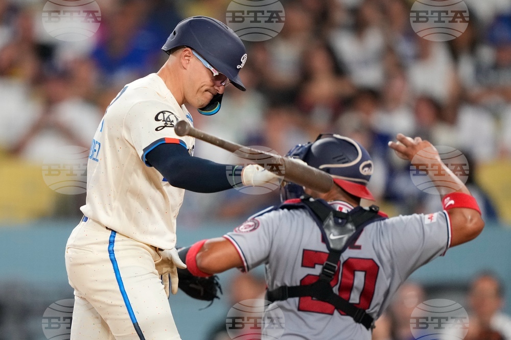 Nationals Dodgers Baseball