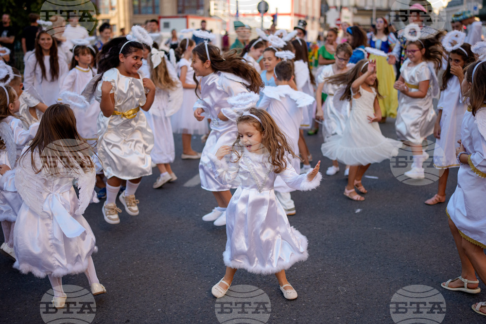 APTOPIX Romania Angels Parade